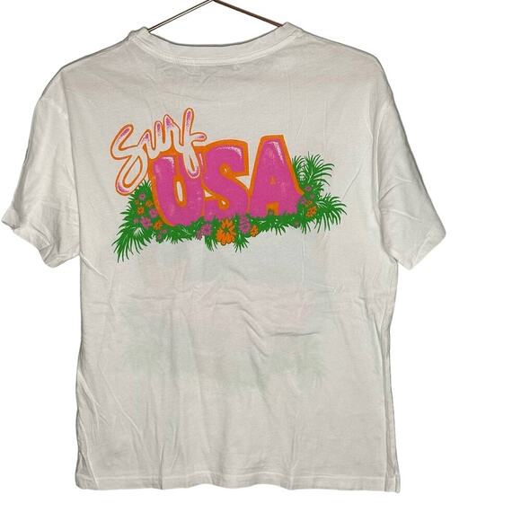Daydreamer Beach Boys Surf USA Boyfriend Tee Vintage White size Extra Small - Picture 4 of 8